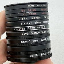 Photographic Lens Filter Miscellaneous Brands And Colors Lot Of 9