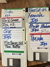 Eight 3.5 Apple IIGS Game Disks