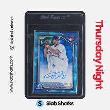 2024 BOWMAN DRAFT SAPPHIRE #CPA-TY TREY YESAVAGE CHROME AUTO 1ST PROSPECT /199