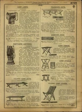 1918 PAPER AD Justrite Acetylene Lantern camp lamp miners carbide brass