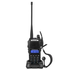 Handheld Two Way Radio Walkie Talkie Black