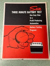 SUN Electric Corp Instruction Manual for Sun Three Minute Battery Check