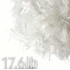 Fibra de vidrio hormigón cemento 17,6 lb fibras de vidrio eléctrico de 3/4" de longitud