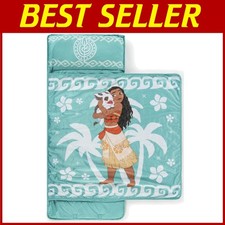 Teal Moana Nap Mat with Pillow  Blanket - Kids Sleeping Bag