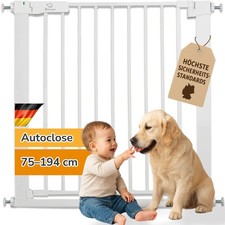 BRONEA® LUCA Treppengitter ohne Bohren Türgitter Türschutzgitter Absperrgitter