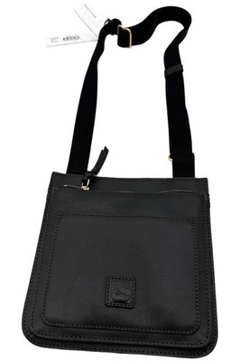 Dooney & Bourke Florentine Leather Mallory Crossbody Black/Black