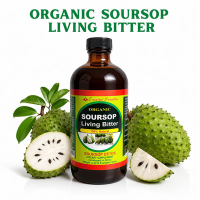 Organic Soursop Living Detox Bitters- Essential Paridise Herbal Tonic