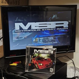 Metropolis Street Racer (Sega Dreamcast, 2001) Complete, CIB - Tested