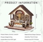 Cocoa Bakery Dollhouse Kit - Miniature DIY Kit with LED Light — photo 3