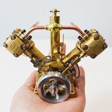 Präzisions-Dampfmaschine mit Ölschmiersyste...