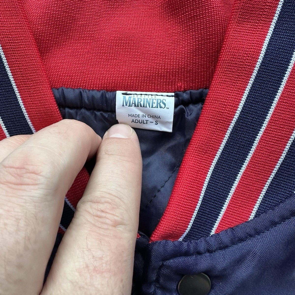 Seattle Mariners Gonzaga University Satin Quilt Lined Snap Jacket