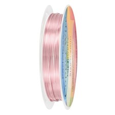 0.7mmx3.1m Jewelry Wire, 21 Gauge 10.2FT Craft Wire Copper Wire, Rose Gold