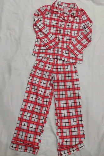 Wondershop Girl's Small Red Stripped 2 Peice Pajamas Set - Picture 1 of 5