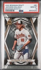 2022 Bowman Draft Bowman Invicta Jackson Holliday #BI-1  PSA 10