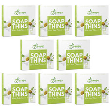 400 Sheets Paper Soap Strips for Hand Washing - 8 Pack Portable Pocket Travel