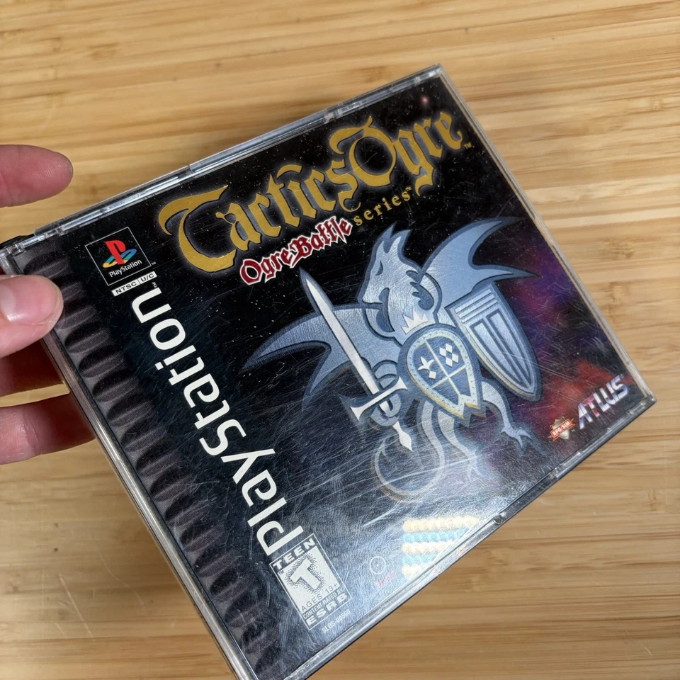 Tactics Ogre (Sony PlayStation 1 PS1, 1997) COMPLETE CIB with Manual - Image 2 of 4