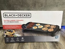 BLACK+DECKER 8-Serving Electric Griddle, GD20...