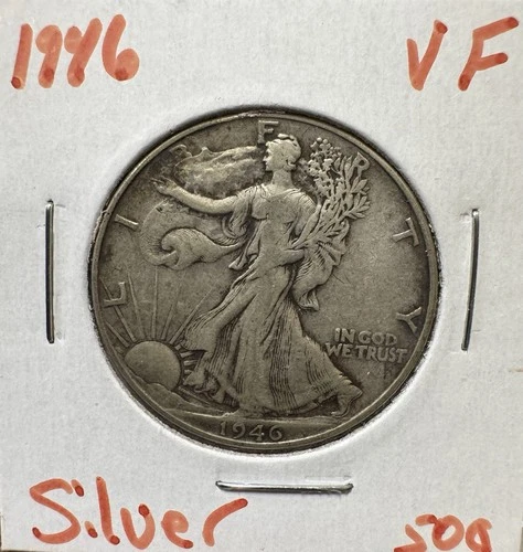 1947-P Walking Liberty Half Dollar  Silver - VF
