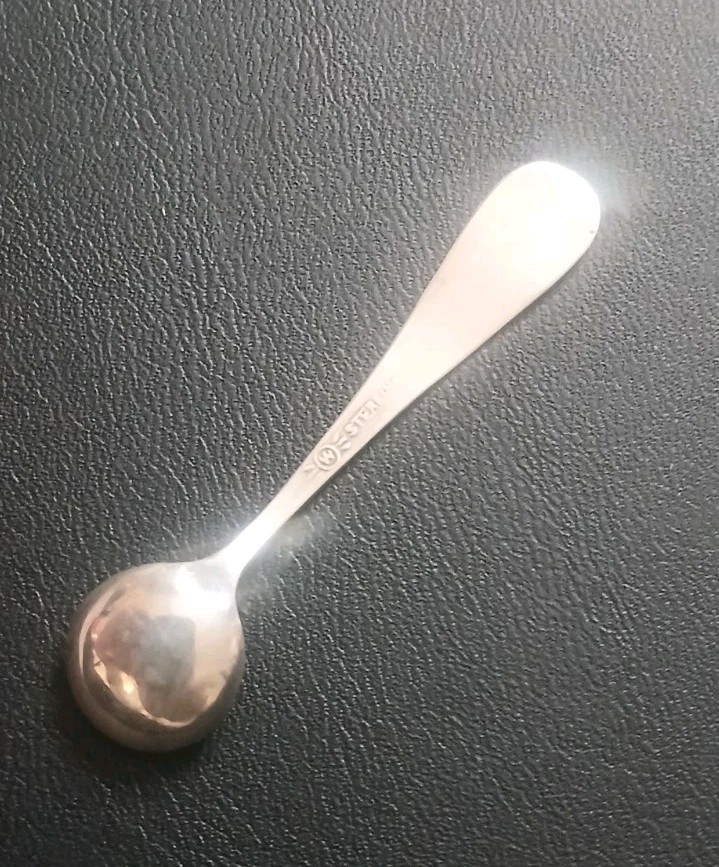 Vintage Whiting Sterling Silver Salt Spoon