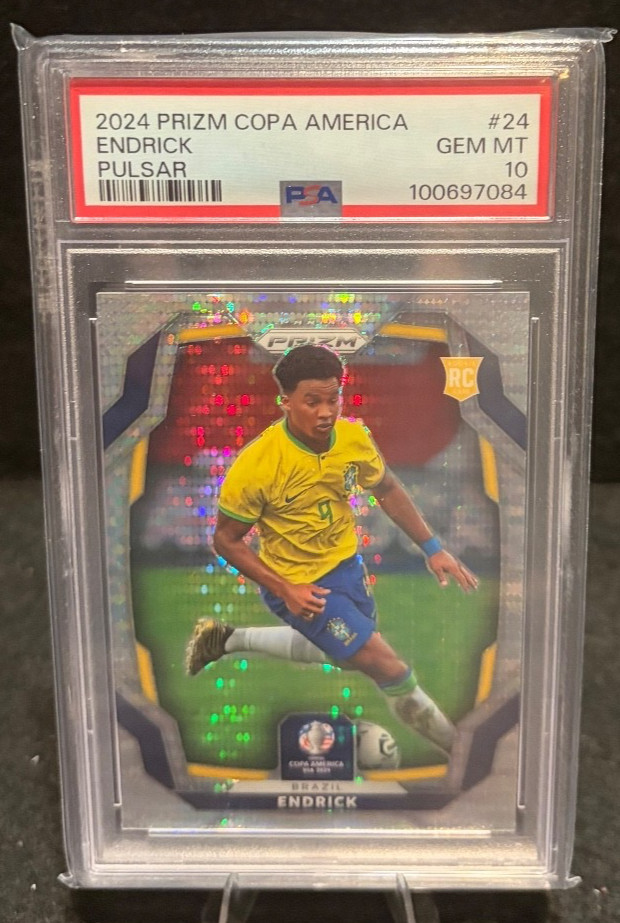 ENDRICK - 2024 Panini Prizm Copa America #24 ROOKIE *WORLD CUP* (RC) *PSA 10*