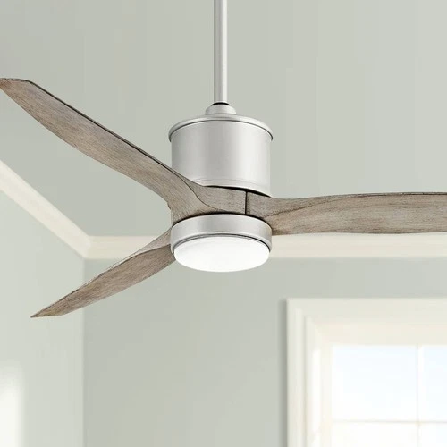 60" Hinkley Hover Brushed Nickel Wet-Rated LED Smart Ceiling Fan - Picture 1 of 10