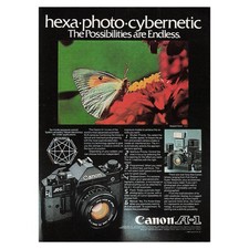 Canon A-1 SLR Camera Photography Vintage Magazine Print Ad 1981