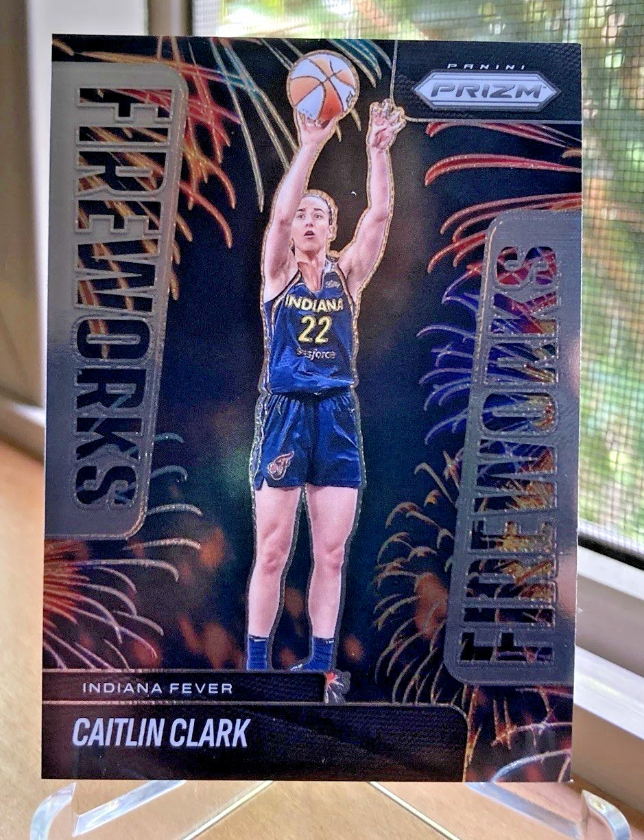2025 Panini Prizm WNBA Caitlin Clark #9 Fireworks