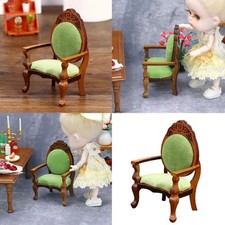 Elegant Armchair Miniature Furniture For Creative 1/12 Dollhouses Accessory