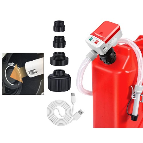 Automatic Stop Fuel Transfer Pump with Four Adapter Sizes and Long Plastic Hose - Picture 6 of 9
