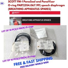 SCOTT FM-1 PanaSeal and PanaVisor O-ring 054.067.99 speech diaphragm SPARES LOT