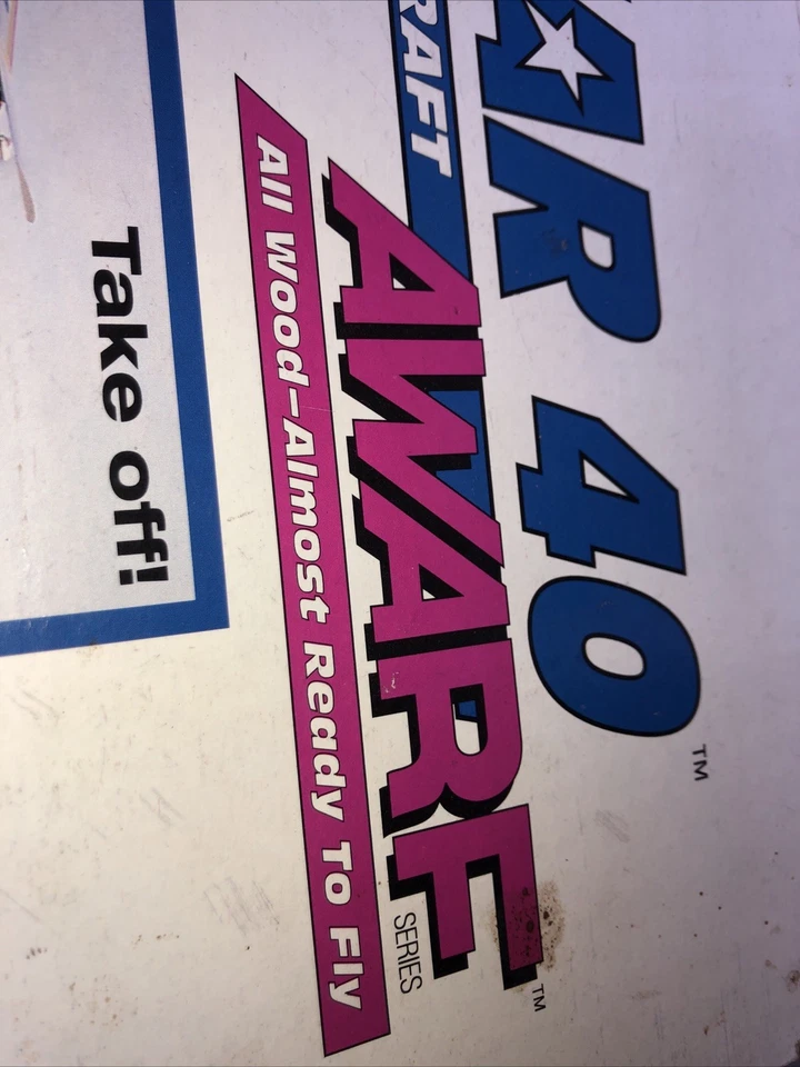 NOS Hobbico Superstar 40 AWARF Rc Model Airplane Kit *NEW In Open Box * - Image 3 of 4