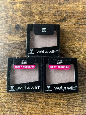 Wet n Wild Color Icon Eyeshadow Single, 343A Nutty, 0.06 oz 3 Pack