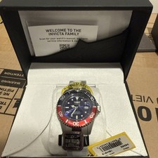 NEW Invicta PRO DIVER SOLID TITANIUM AUTOMATIC Men's Watch 36362 needs battery