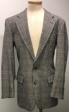RALPH LAUREN POLO UNIVERSITY CLUB VINTAGE 100 WOOL BRITISH PLAID BLAZER SZ 42