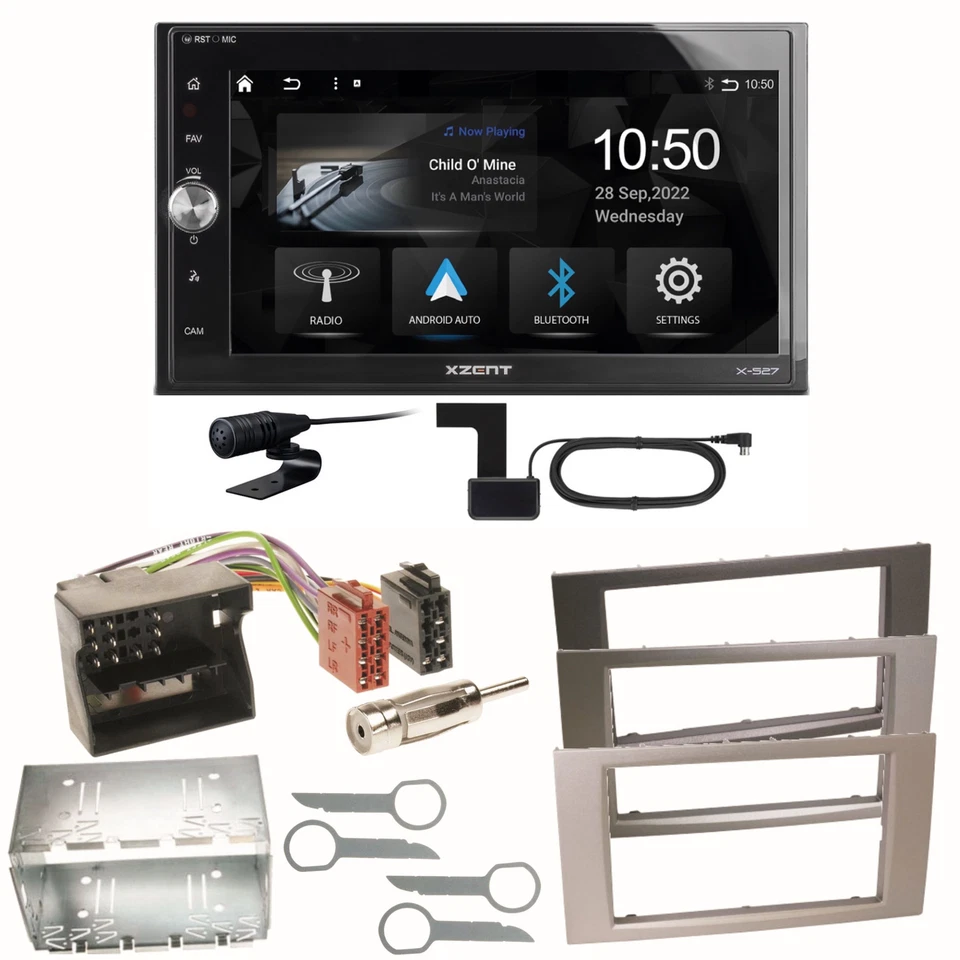 Xzent X-527 Android Auto CarPlay Einbauset für Ford Focus Fusion Galaxy S-Max - Bild 1 von 1