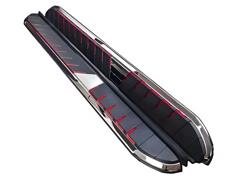 Se adapta a estriberas Nissan Murano 2015-2025 pedales de peldaño lateral barra Nerf fija Foto 2 de 4