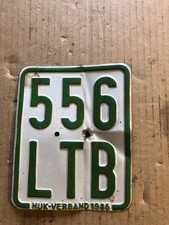 Altes Mofa Moped Nummernschild Kennzeichen von 1986