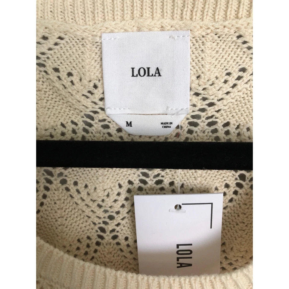 Chaleco suéter tejido sin mangas mediano Lola para mujer NUEVO Foto 3 de 4