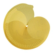 Variety Pack 6" Gold PSA Self Adhesive Sanding Discs for DA Sanders Box of 50
