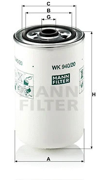 MANN-FILTER RENAULT Fuel Filter WK940/20