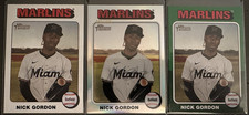 Nick Gordon 2024 Topps Heritage Parallel Lot /225 Chrome Refractor Green White B