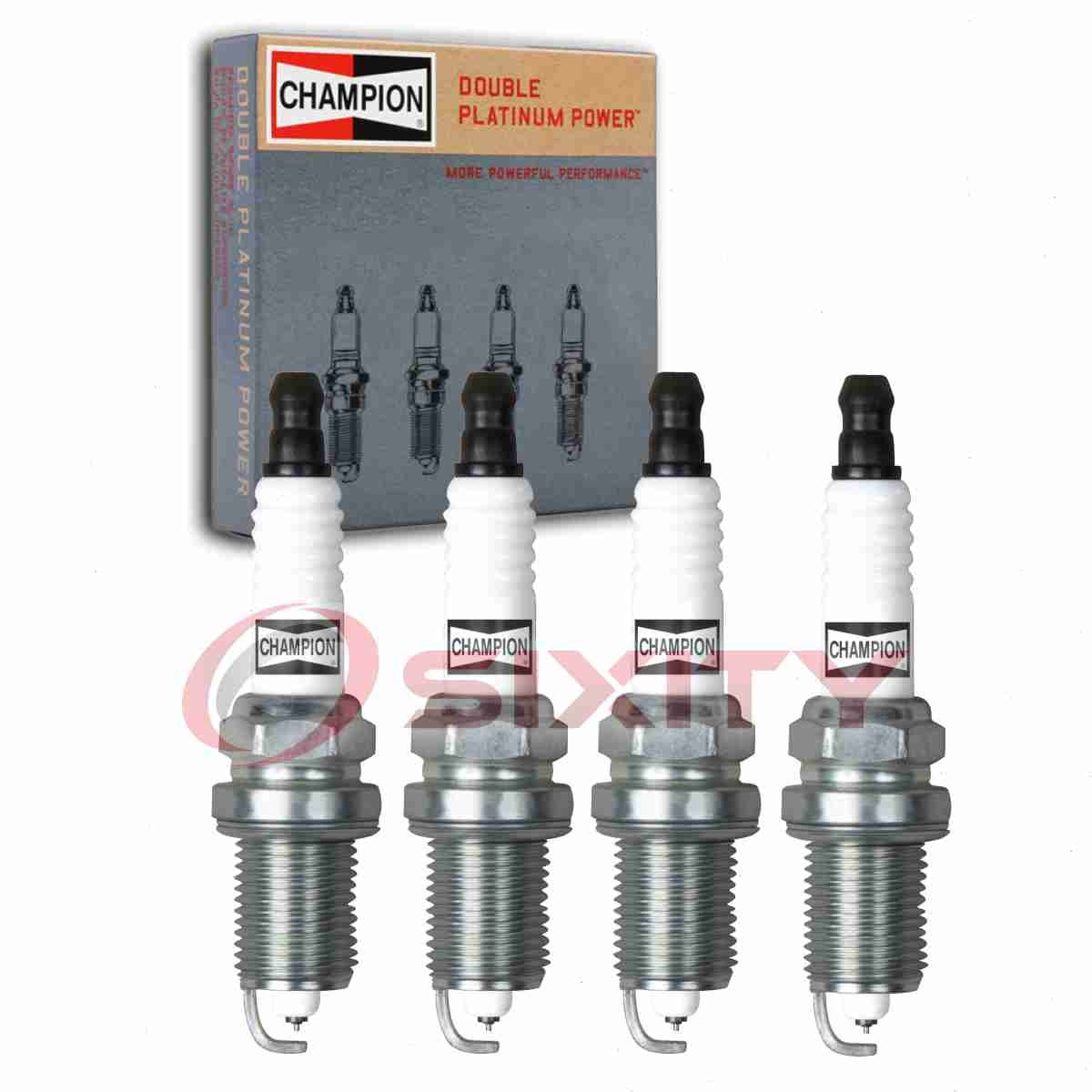 4 pc Champion Double Platinum Spark Plugs for 1997-2001 Honda CR-V 2.0L L4 cx