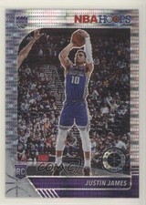 2019-20 NBA Hoops Premium Stock Box Set Pulsar Prizm Justin James Rookie RC 1mo2