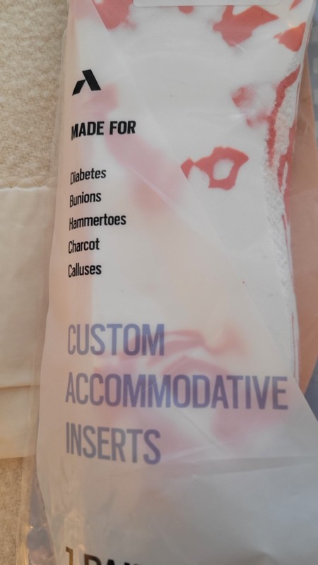 Anodyne Shoe Inserts Custom #3 Accommodative Size 11 Medium Wide Orthotics New