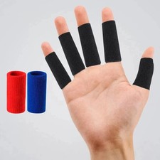 10PCS Elastic Sports Finger Sleeves Arthritis Support Finger Guard Outdoor Gym B