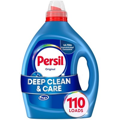 Liquid Laundry Detergent Deep Clean 82.5 Oz 110 Loads Concentrated HE Safe