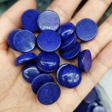 30pcs 18mm Natural Blue Stone Round CAB CABOCHON DIY Jewelry Making No Holes
