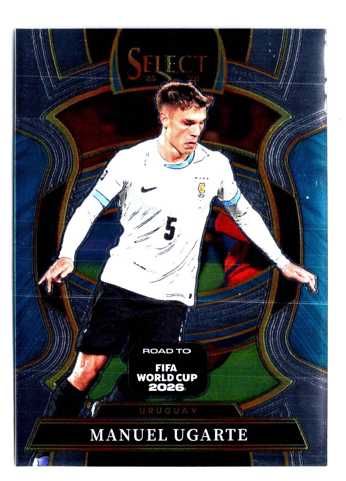 Manuel Ugarte #18 2025-26 Panini Select Road to FIFA World Cup NM Uruguay