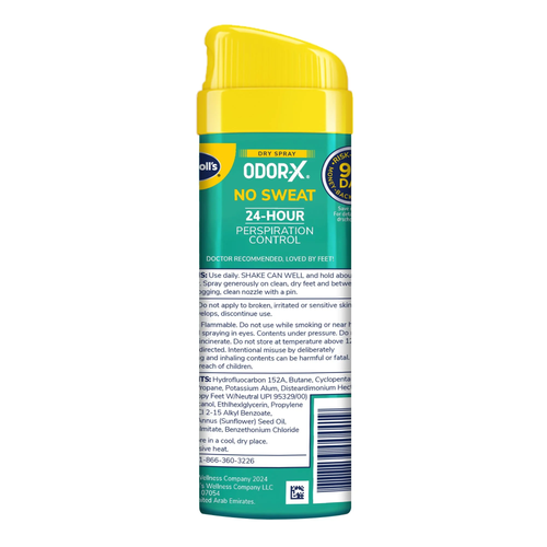 Dr. Scholl’S Odor-X Spray Piedi Secchi Senza Sudore, Senza Profumo, 24 Ore Contr Sudore - Foto 8 di 12
