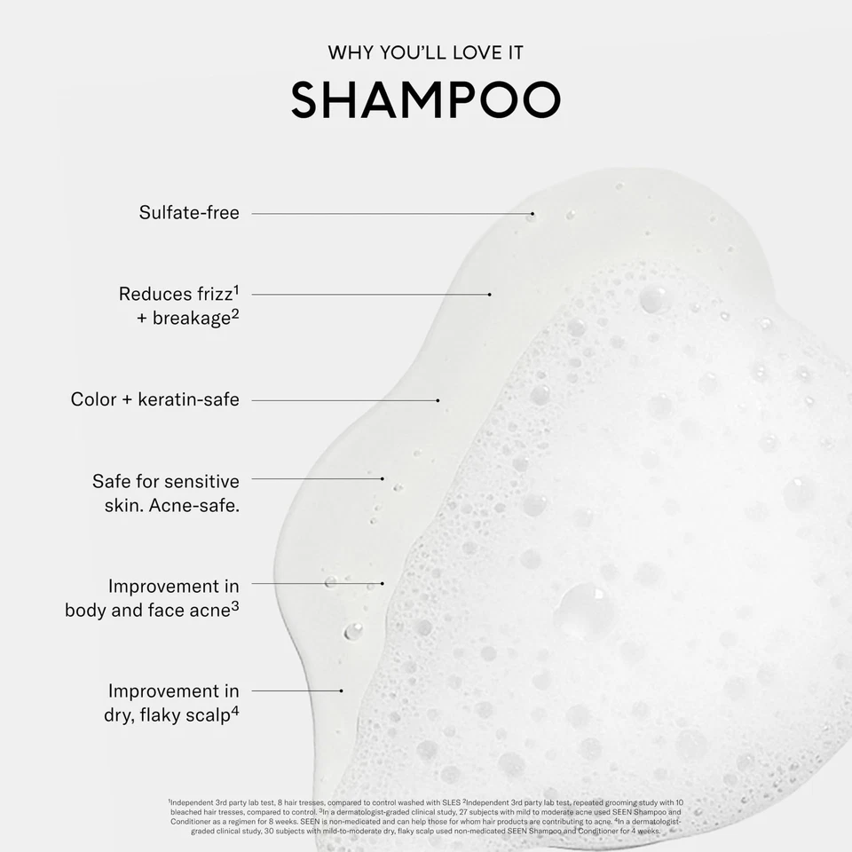 Fragrance-Free Shampoo - Non-Comedogenic, Sulfate-Free for Sensitive Skin - Image 3 of 4